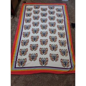Vera Bradley  Oversized Throw Blanket Pride Butterflies 92" X 60"